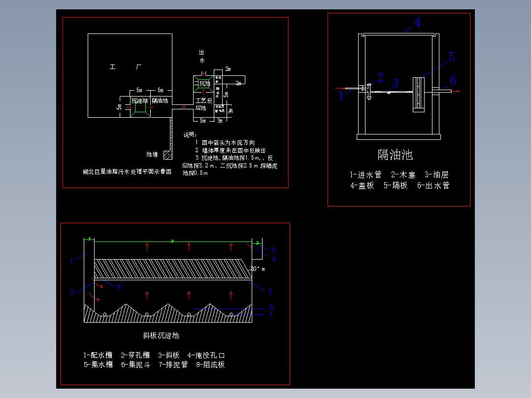 某油脂厂污水处理设计图纸