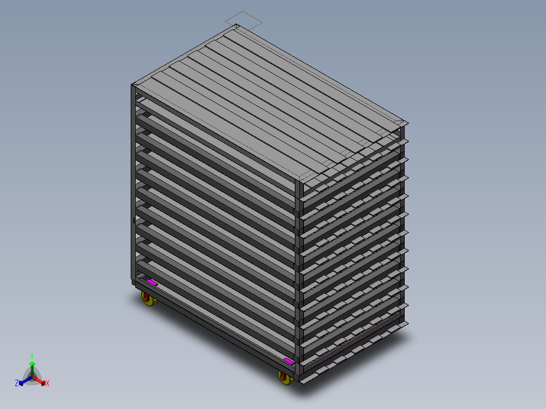 周转车正等轴测图