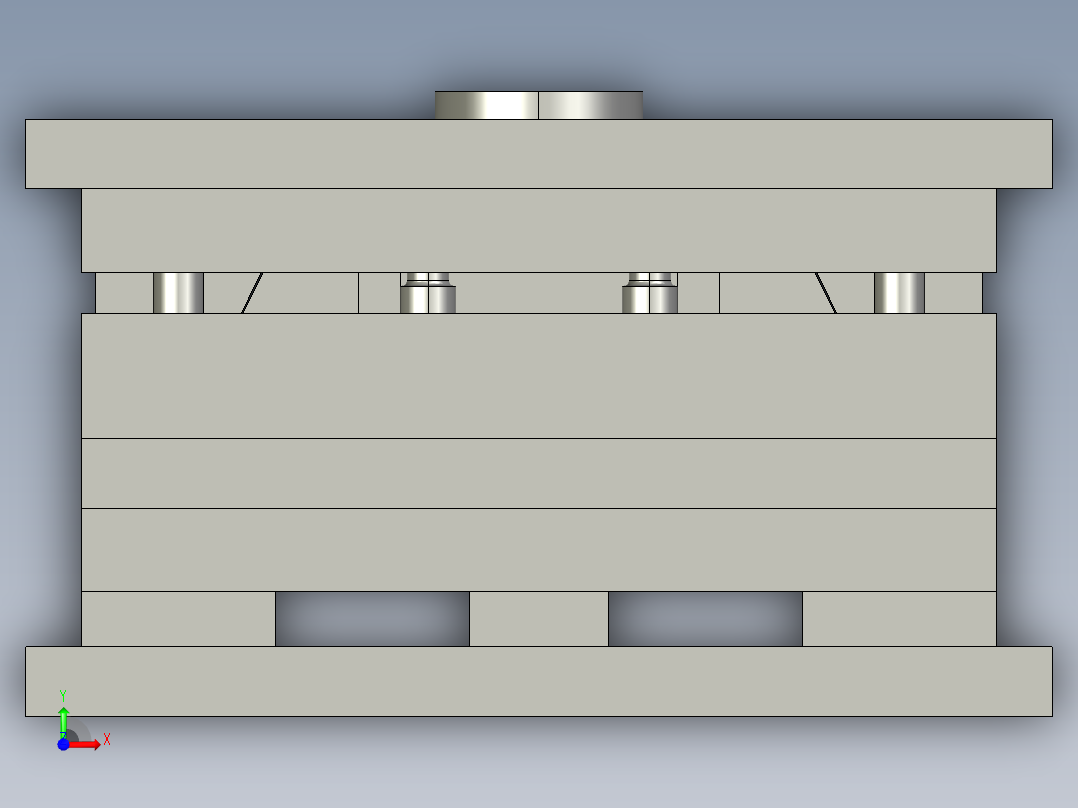 外螺纹接头前视图
