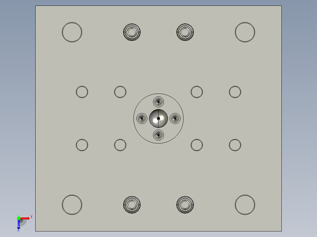 外螺纹接头俯视图