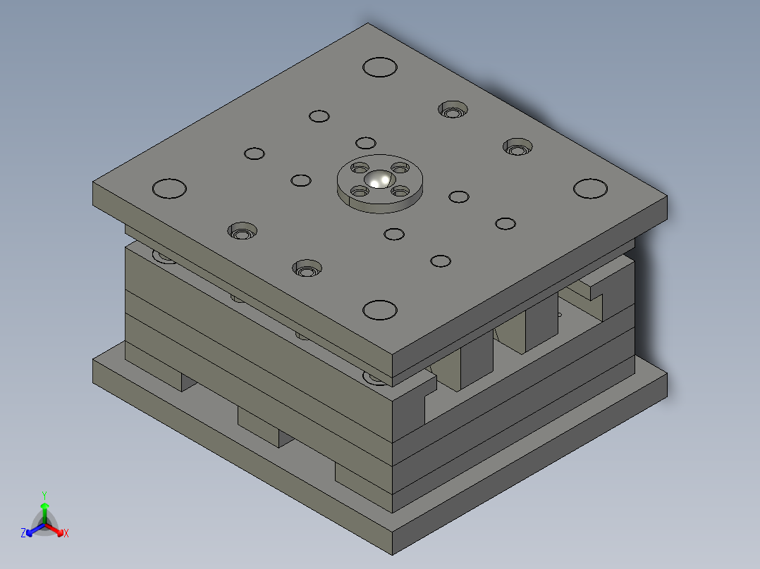 外螺纹接头正等轴测图