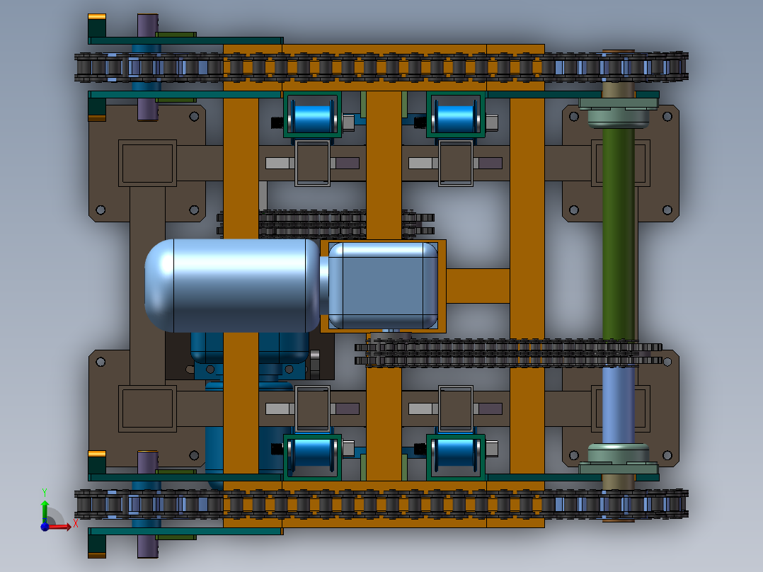 B2_凸轮式顶升移栽机（）前视图