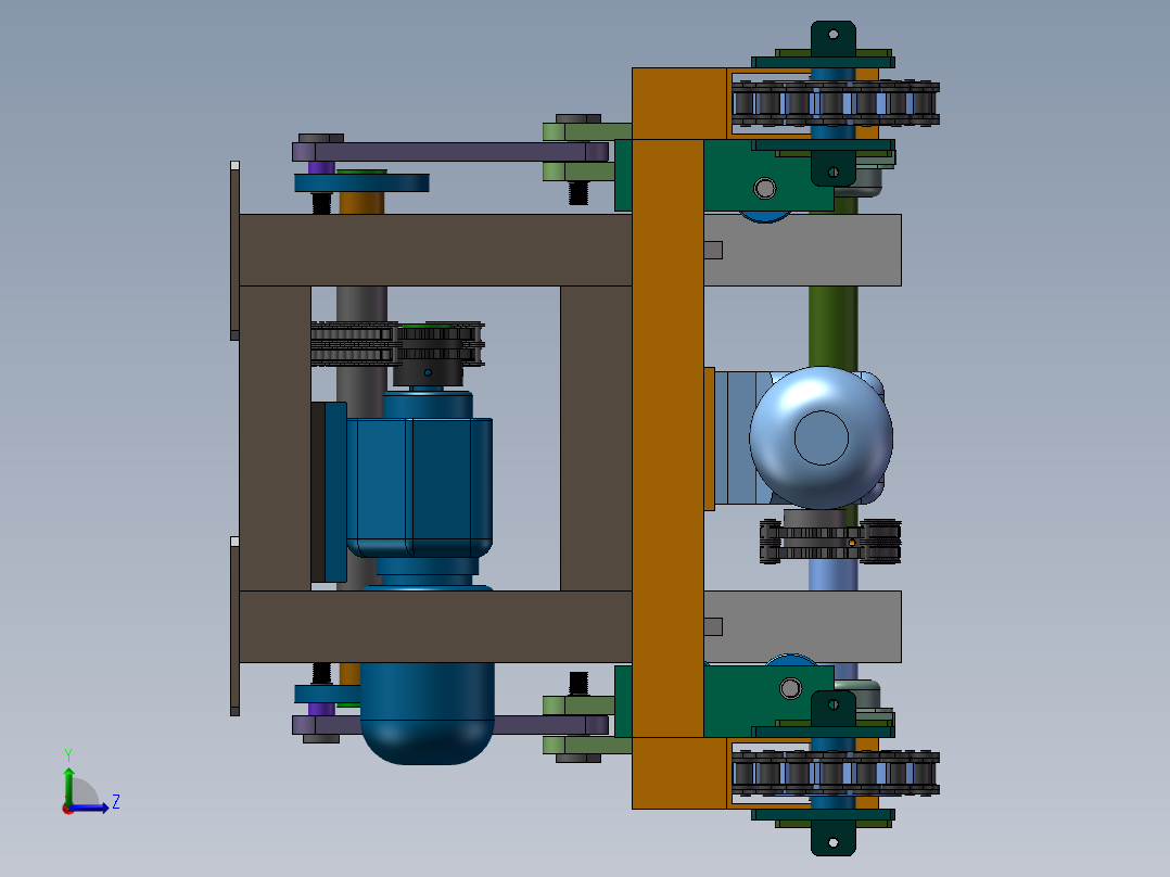 B2_凸轮式顶升移栽机（）左视图