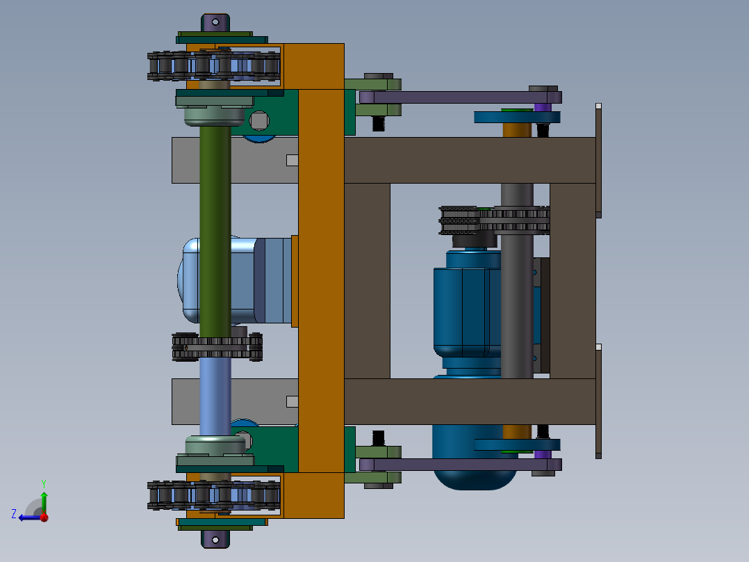 B2_凸轮式顶升移栽机（）右视图