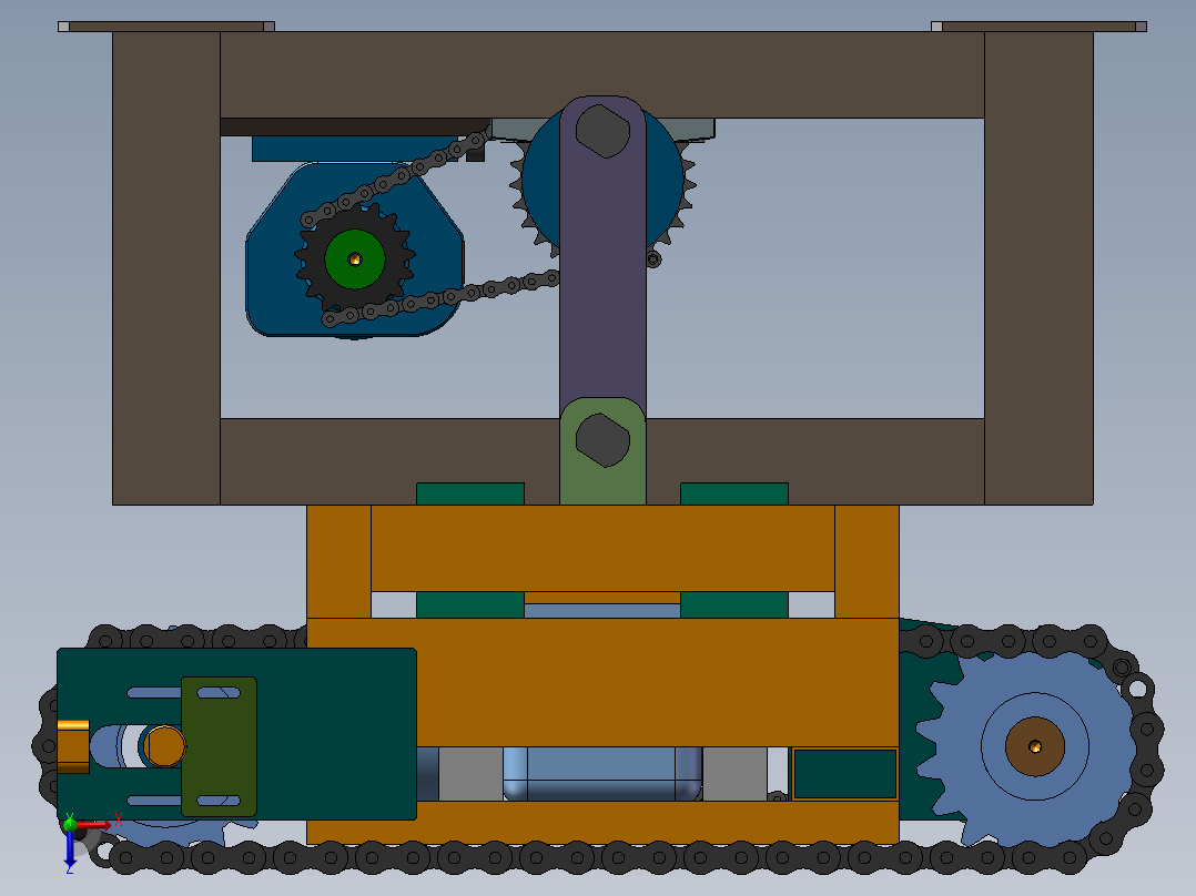 B2_凸轮式顶升移栽机（）俯视图