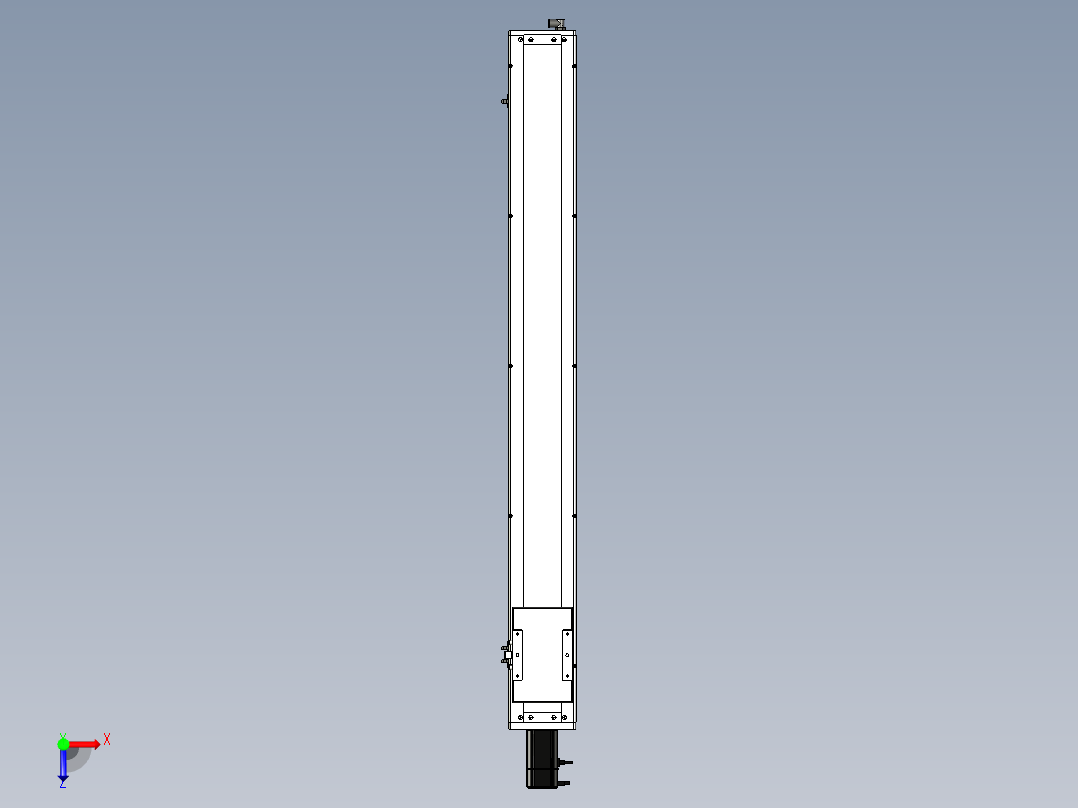 Toyo东佑达直线模组-ECH14-1100-BC-400W-C4反.stp；.ste；.stp；俯视图