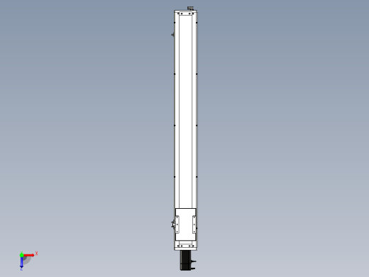 Toyo东佑达直线模组-ECH14-1100-BC-400W-C4反.stp；.ste；.stp；俯视缩略图
