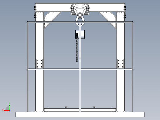 门式起重机结构后视缩略图