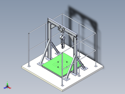 门式起重机结构正等轴测缩略图