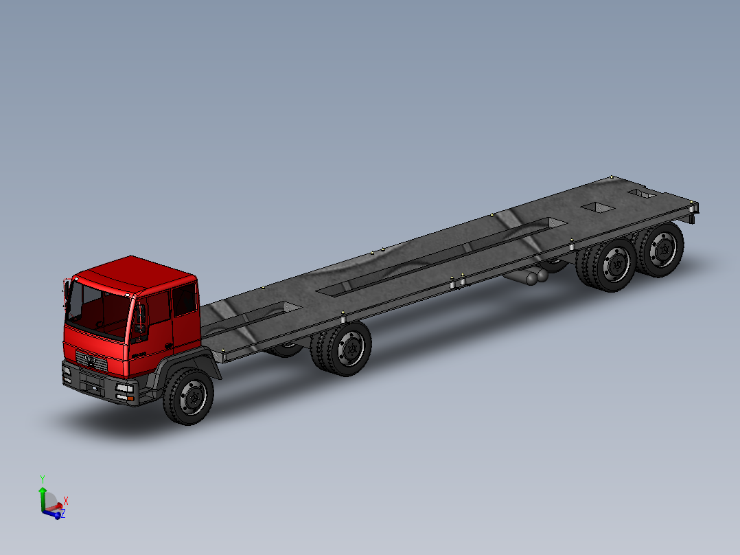 集装箱运输车模型