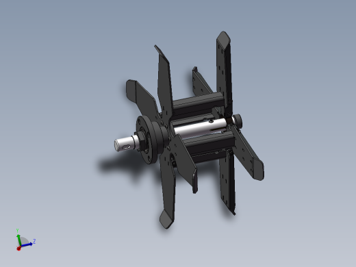 折叠型绕线机架设计卡扣滑架 三维模型
