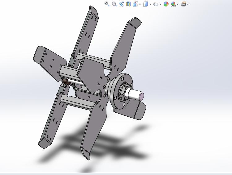 折叠型绕线机架设计卡扣滑架 三维模型