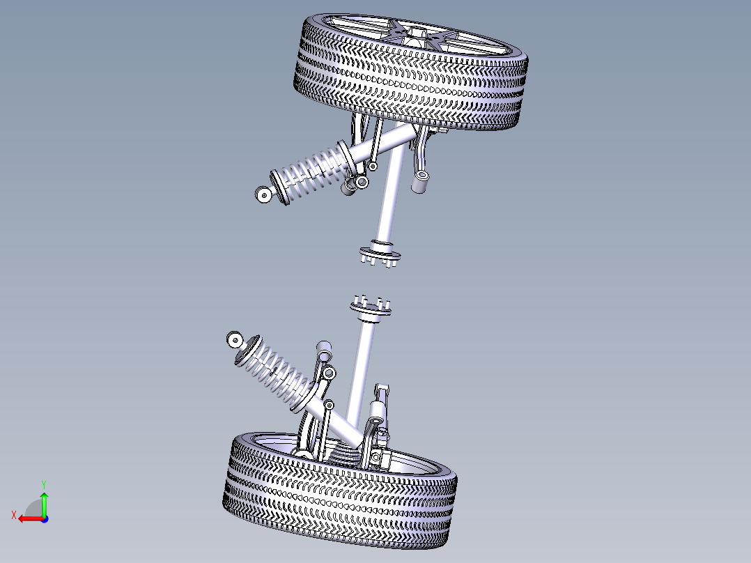 雅阁多连杆后悬架系统的设计含三维+二维CAD+说明书设计资料后视图