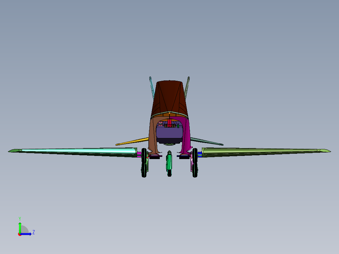 混合动力飞行摩托左视图