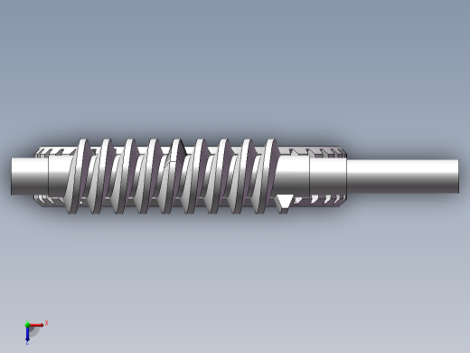 蜗轮蜗杆模型俯视缩略图