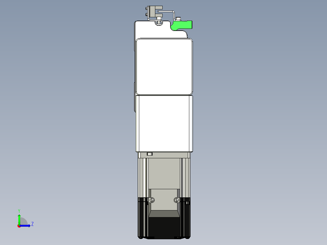 同步带滑台-半封闭B10-L90-S400-L-P40-D3左视图