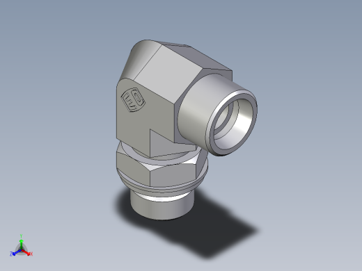 卡套式工业通用硬管接头EO_Adjustable_Locknut_elbow_WEE16SROMDCF
