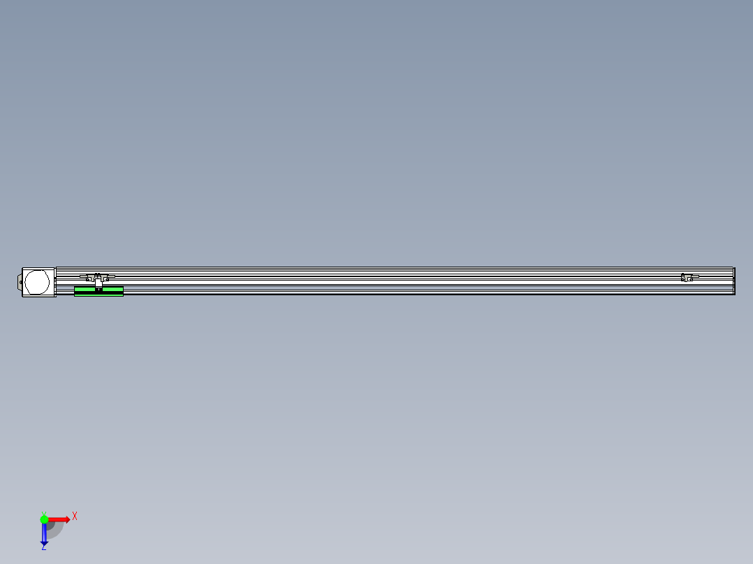 同步带滑台-半封闭B10-L90-S1300-L-P40-D3俯视图
