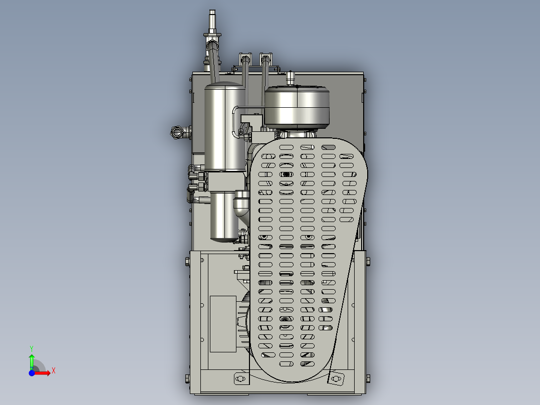 螺杆空气压缩机--2--stp前视图