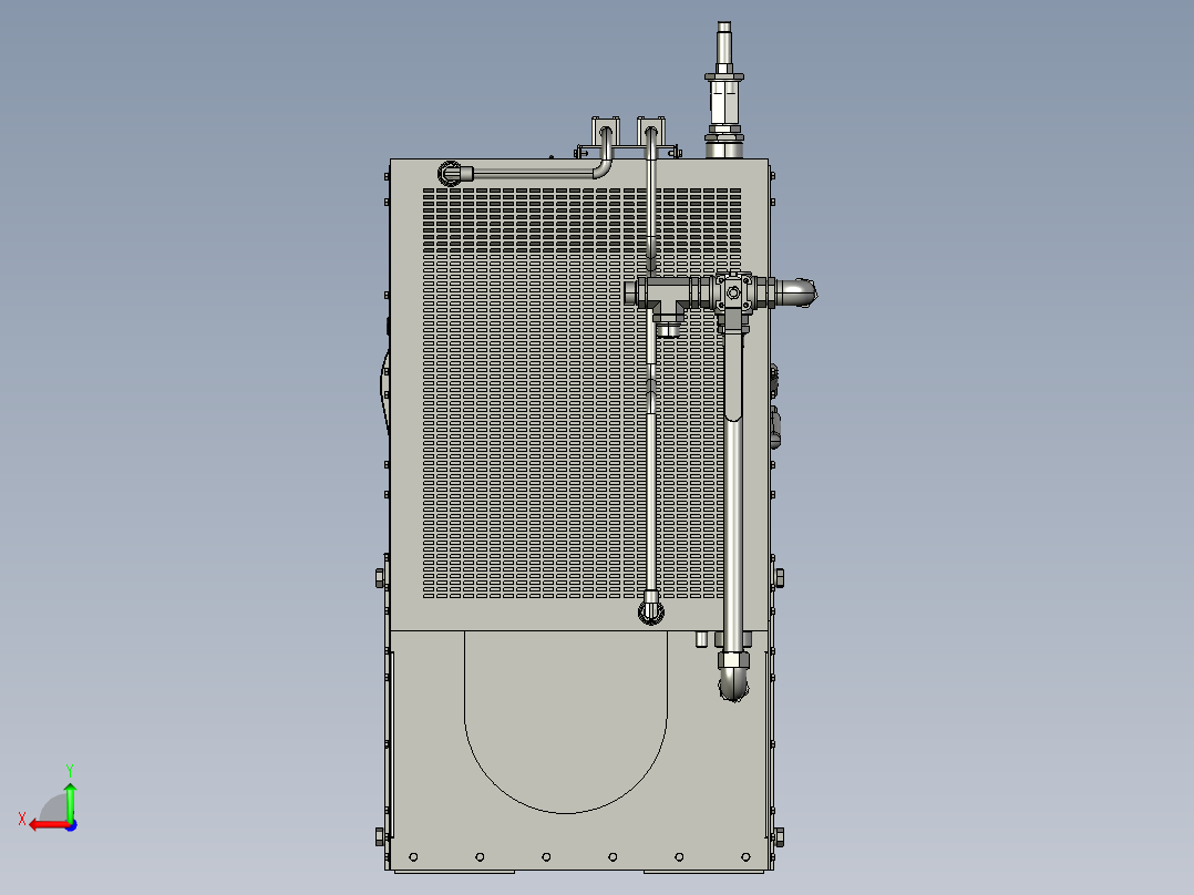 螺杆空气压缩机--2--stp后视图