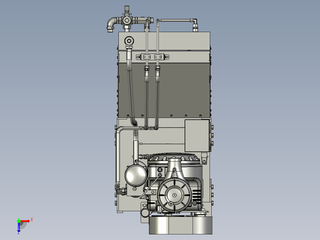 螺杆空气压缩机--2--stp俯视图