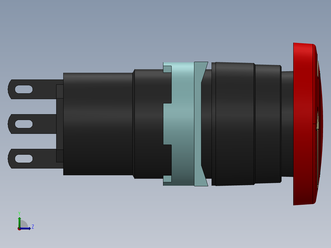 紧急制动按钮左视图