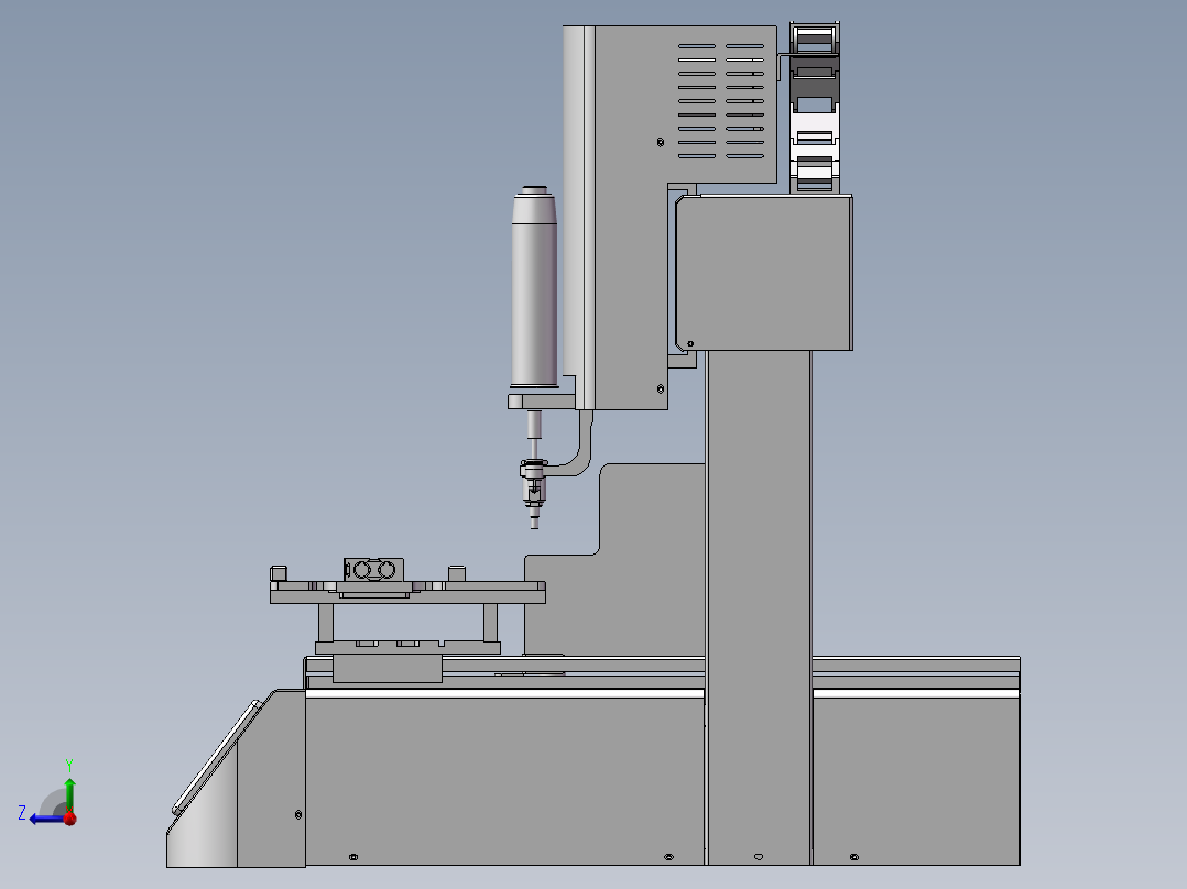 自动锁螺丝机 3D模型右视图