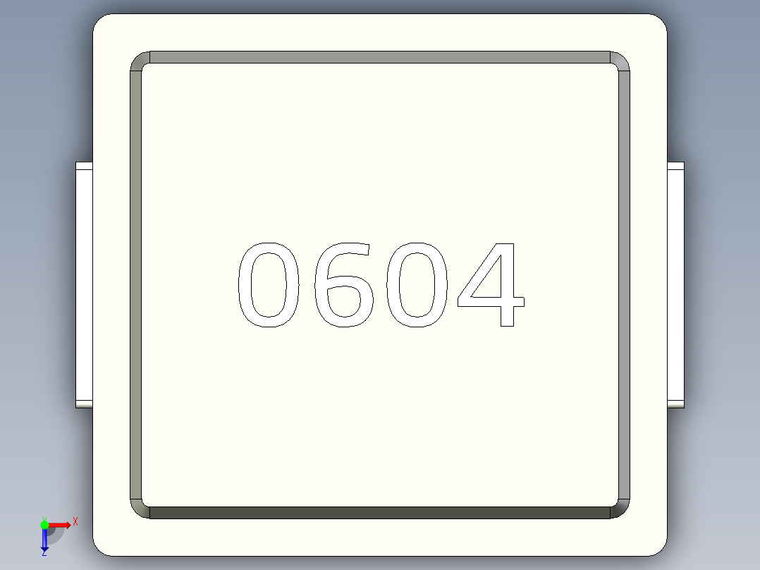 元器件3D封装L6.6X776俯视图