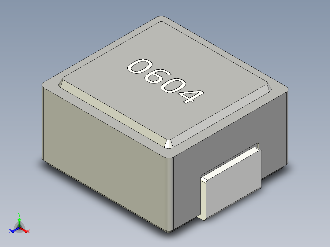 元器件3D封装L6.6X776正等轴测图