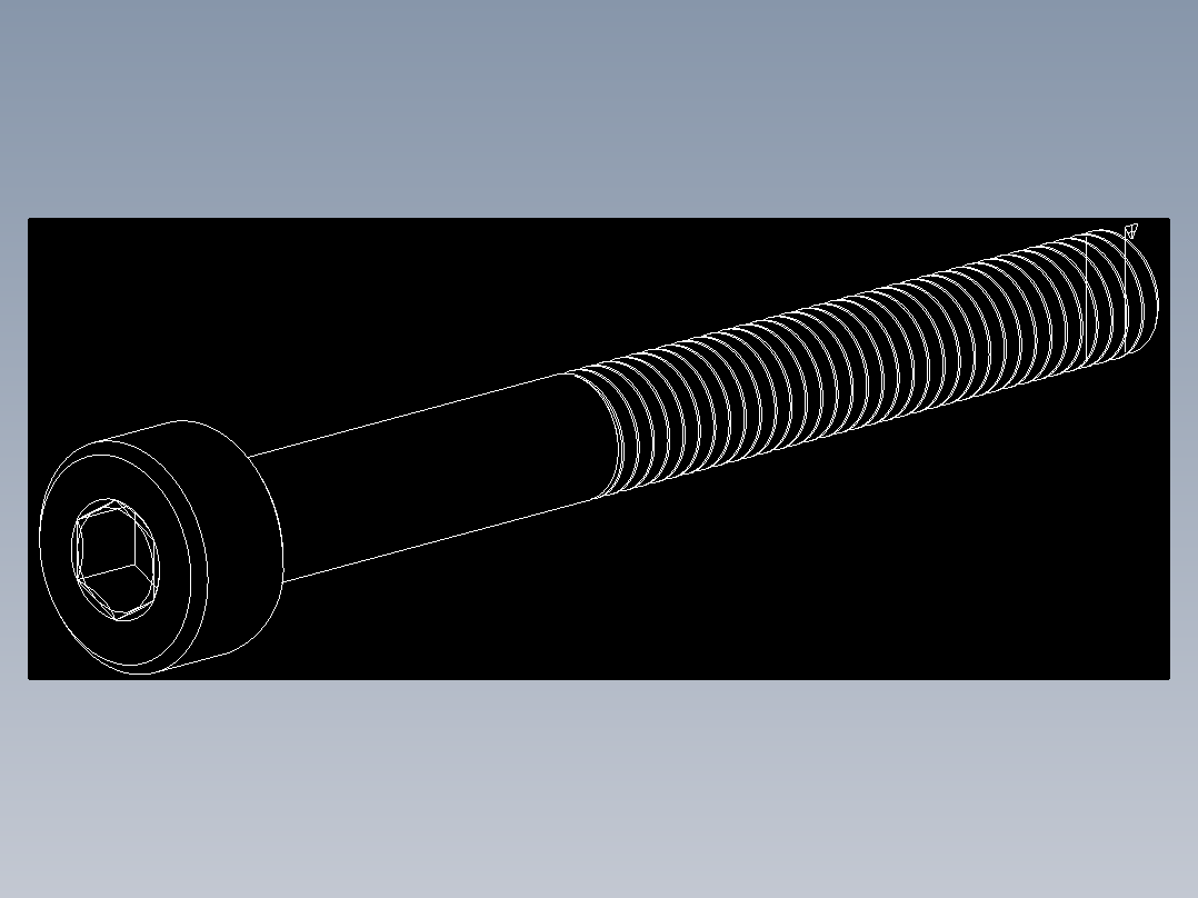 M3 x 0.5mm Thread 30mm LONG SOCKET HEAD CAP SCREW.DWG