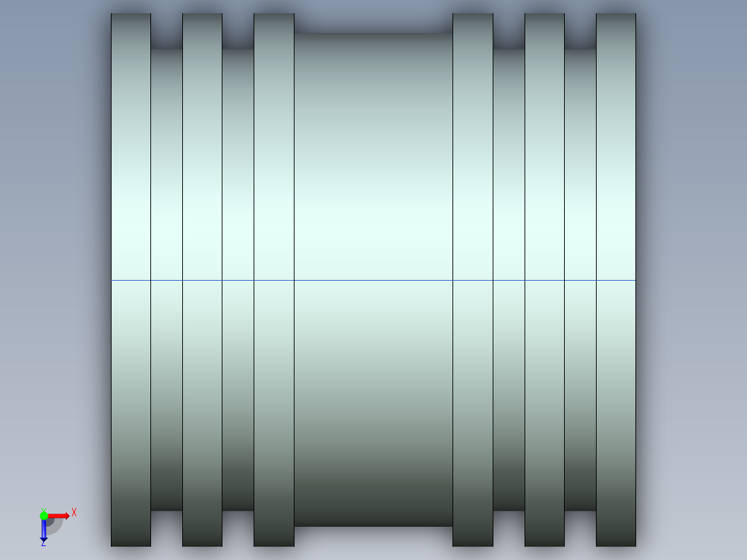 活塞机械加工工艺规程及工艺装备夹具设计【含CAD图和全套卡片】俯视图