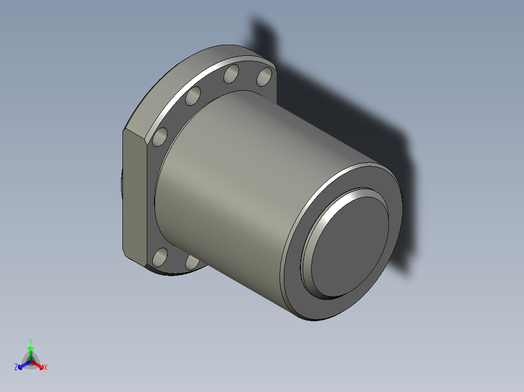 THKDIN标准滚珠丝杠3D模型IGS格式