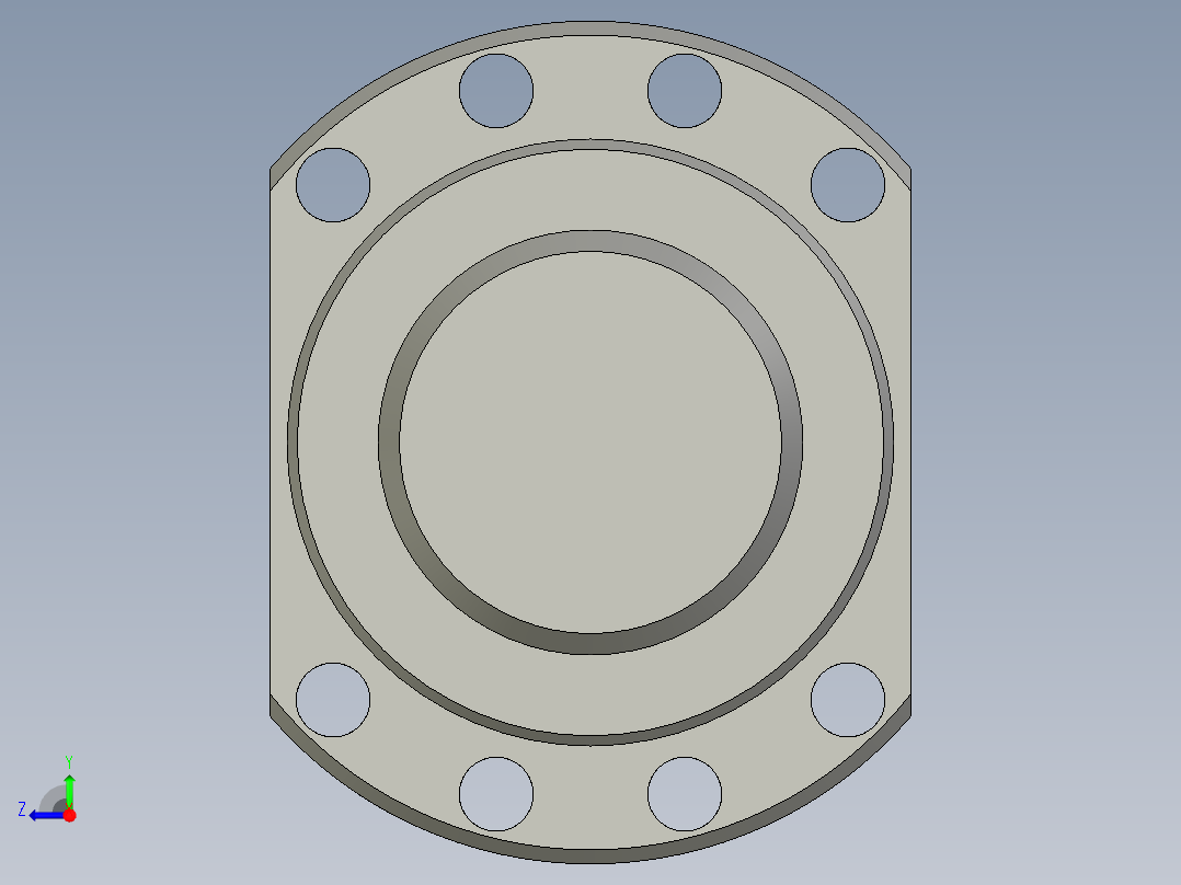 THKDIN标准滚珠丝杠3D模型IGS格式右视图