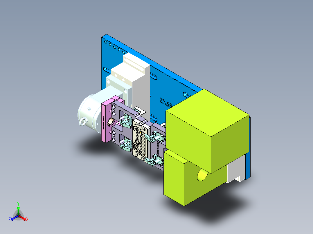 ZX550-笔记本CNC工装夹具三维模型CNC3-0628主视图