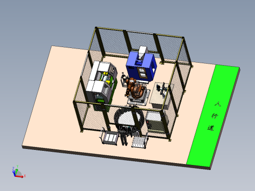 数控机床机器人上下料方案sw19
