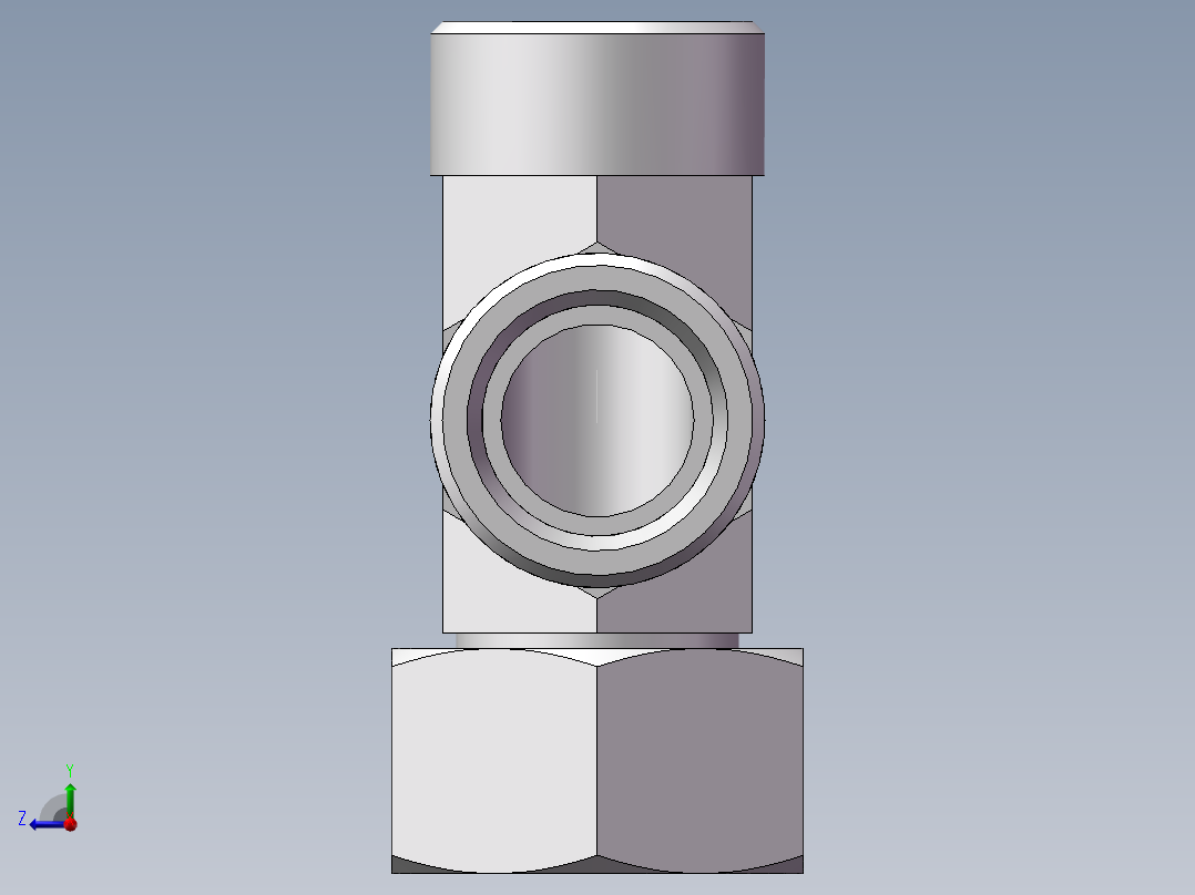 CC+CD 三通组合接头、CC-26右视图