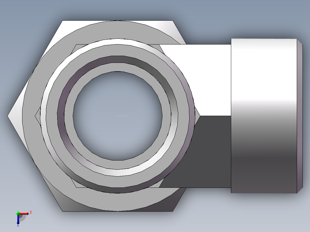 CC+CD 三通组合接头、CC-26俯视图