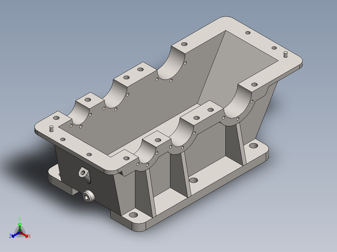 变速箱总成正等轴测图