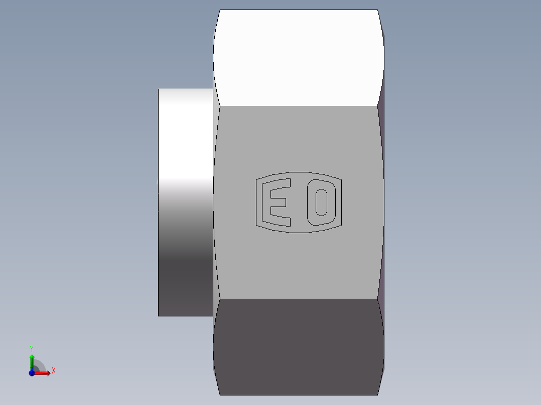锥孔螺堵、9C-36前视图