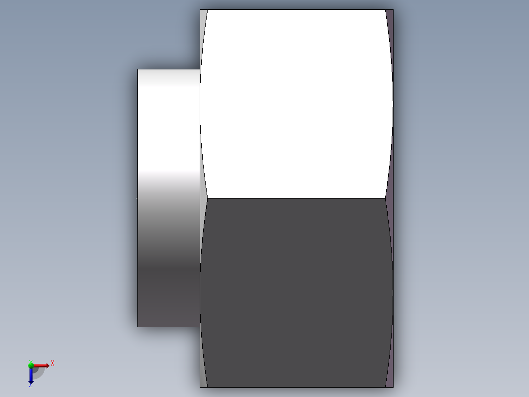 锥孔螺堵、9C-36俯视图