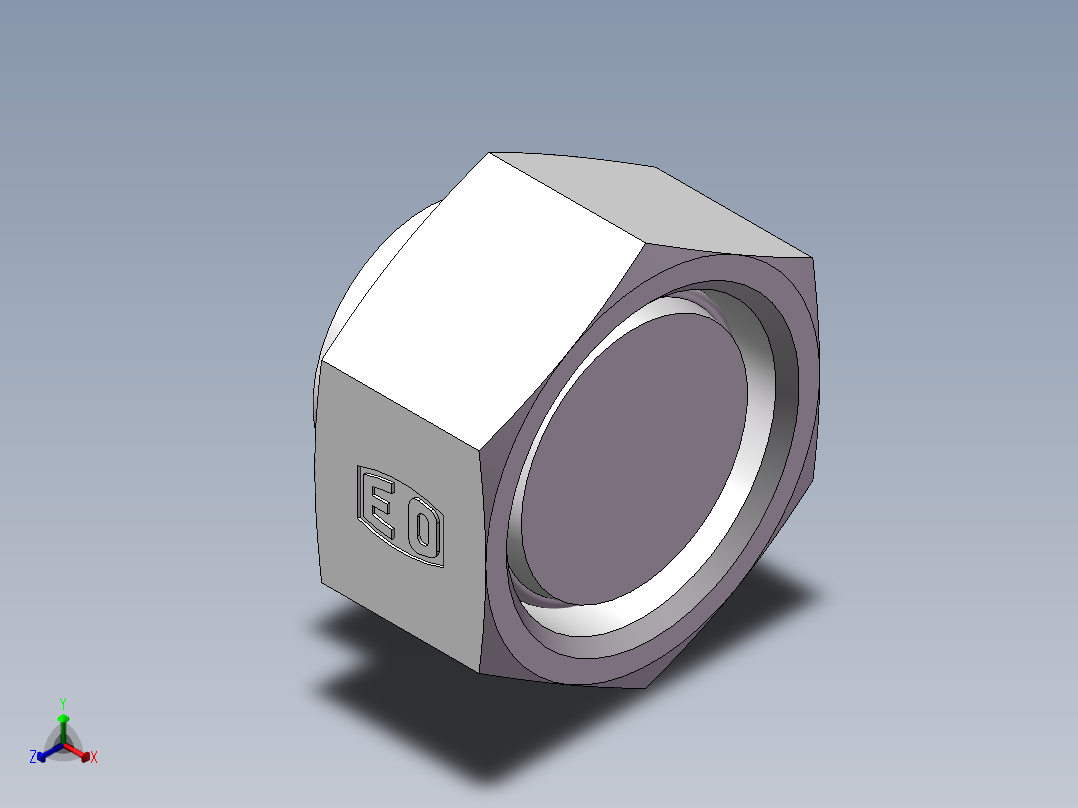 锥孔螺堵、9C-36正等轴测图