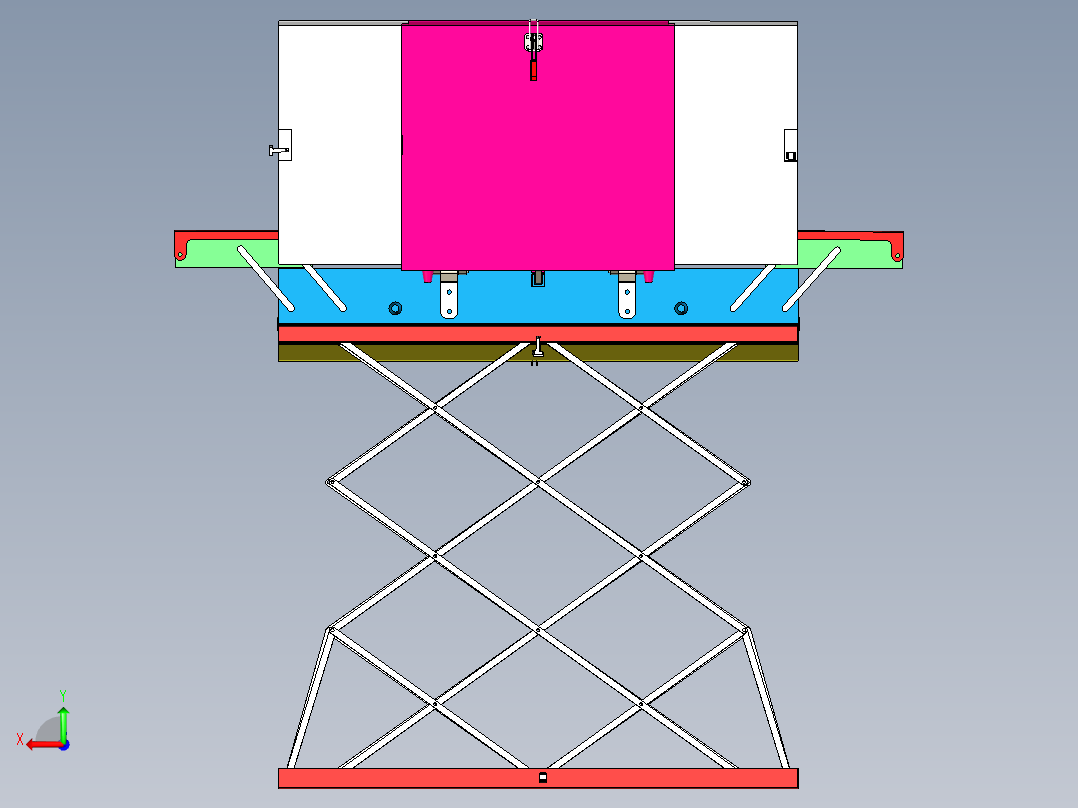 B2004470-便携式工具桌后视图