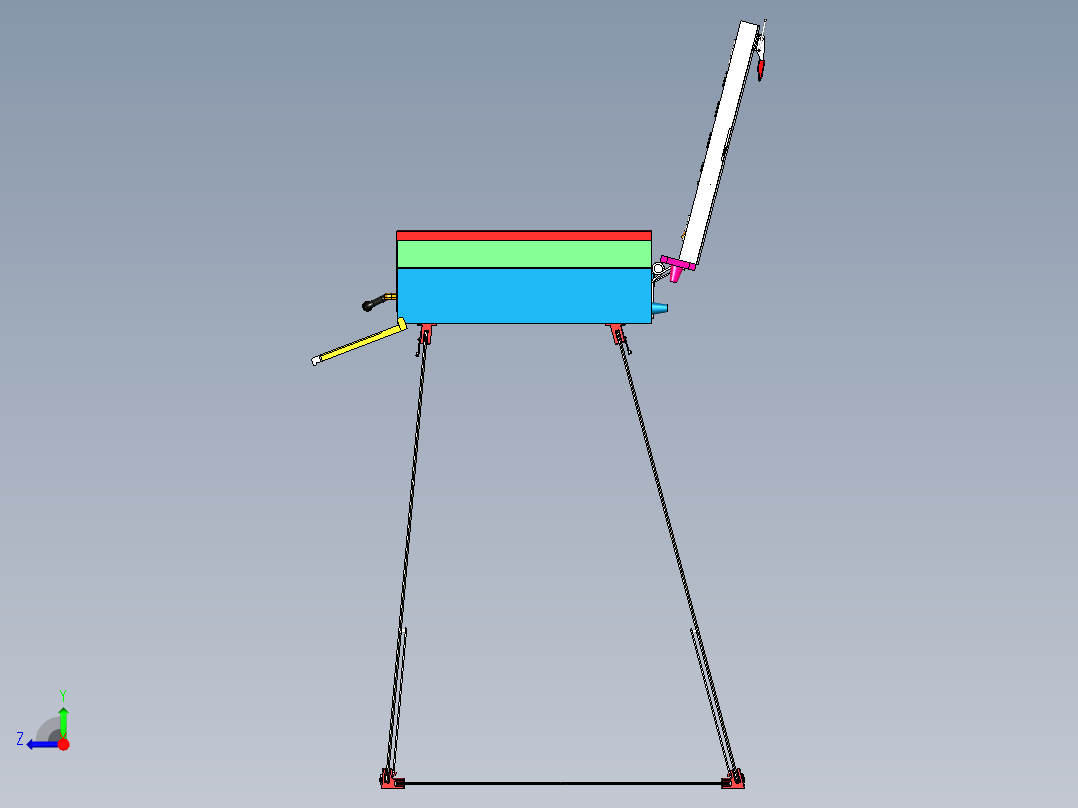 B2004470-便携式工具桌右视图
