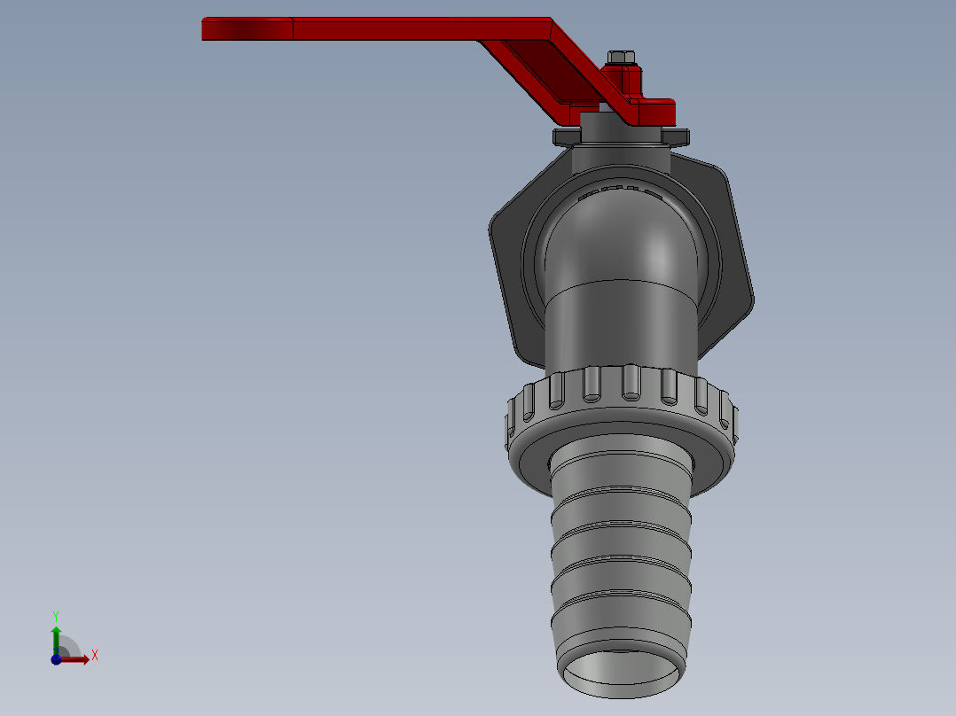 水龙头 花洒(10)前视图