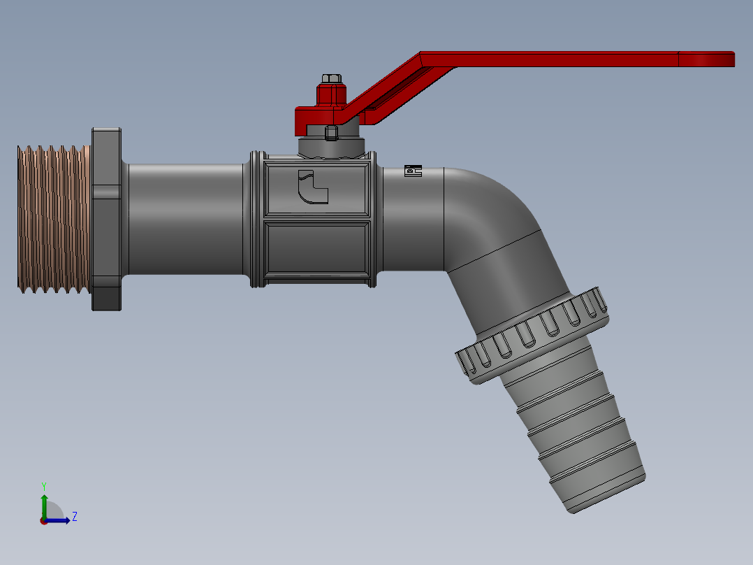水龙头 花洒(10)左视图