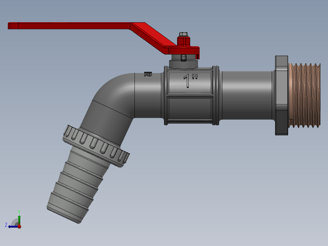 水龙头 花洒(10)右视图