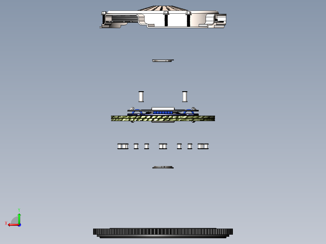 离合器(34)后视图