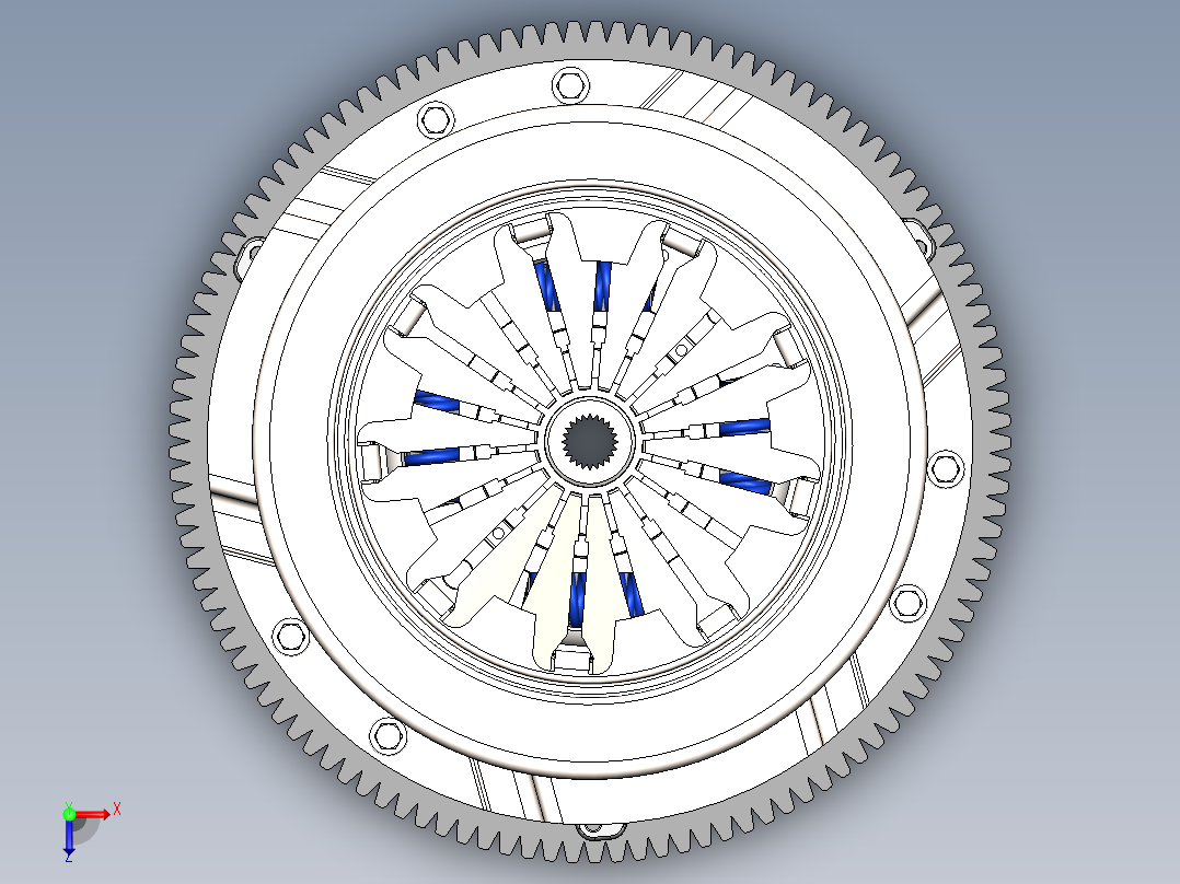 离合器(34)俯视图