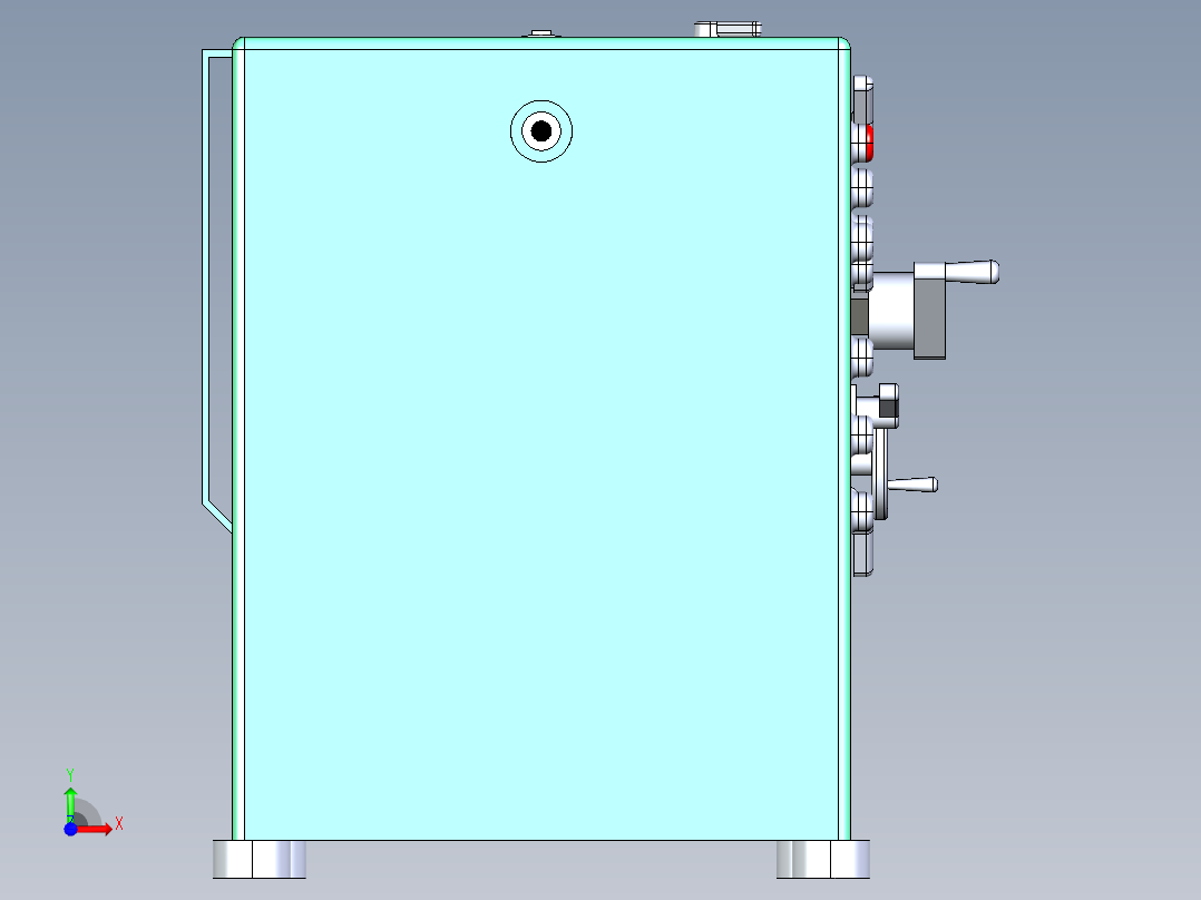 数控机床、27_车床前视图