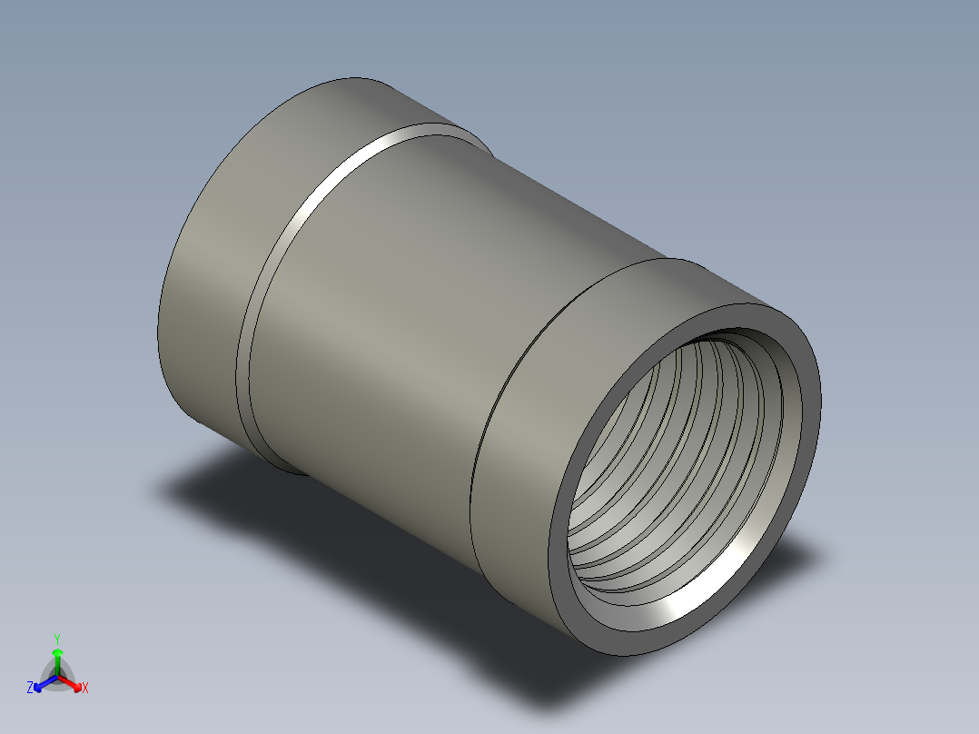 螺纹管管箍-等径有边 DN10